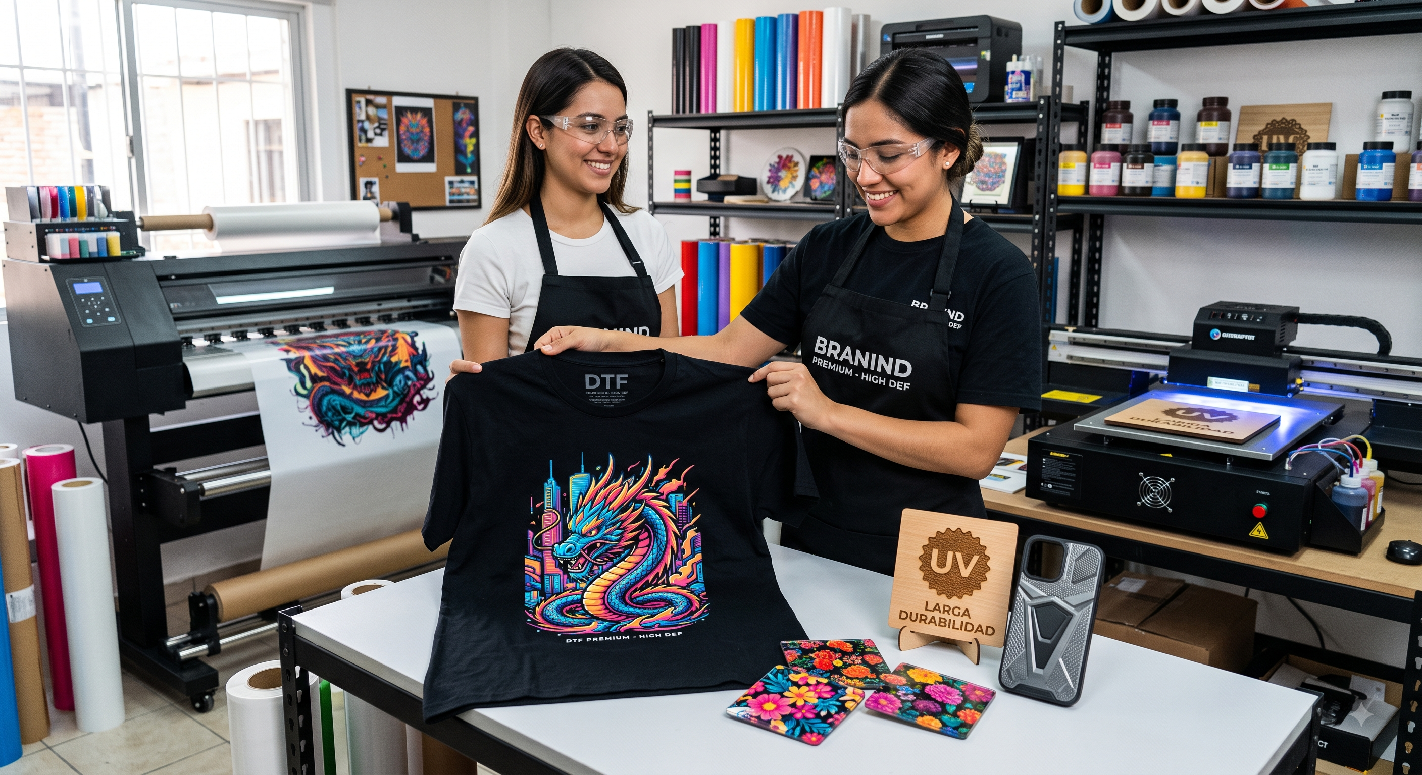 Impresión DTF Textil y UV